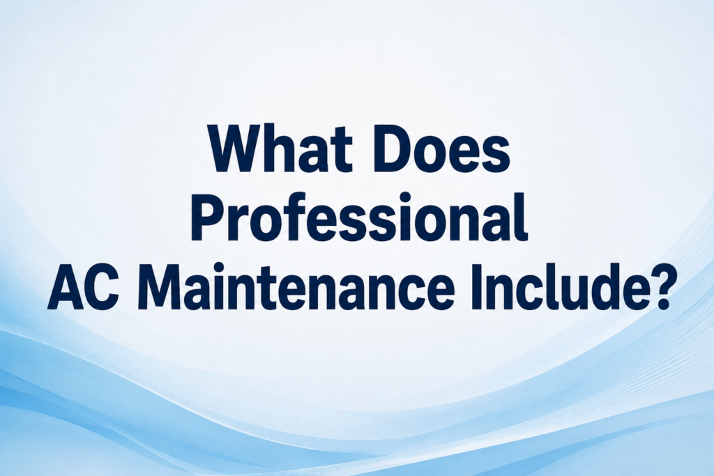AC maintenance checklist