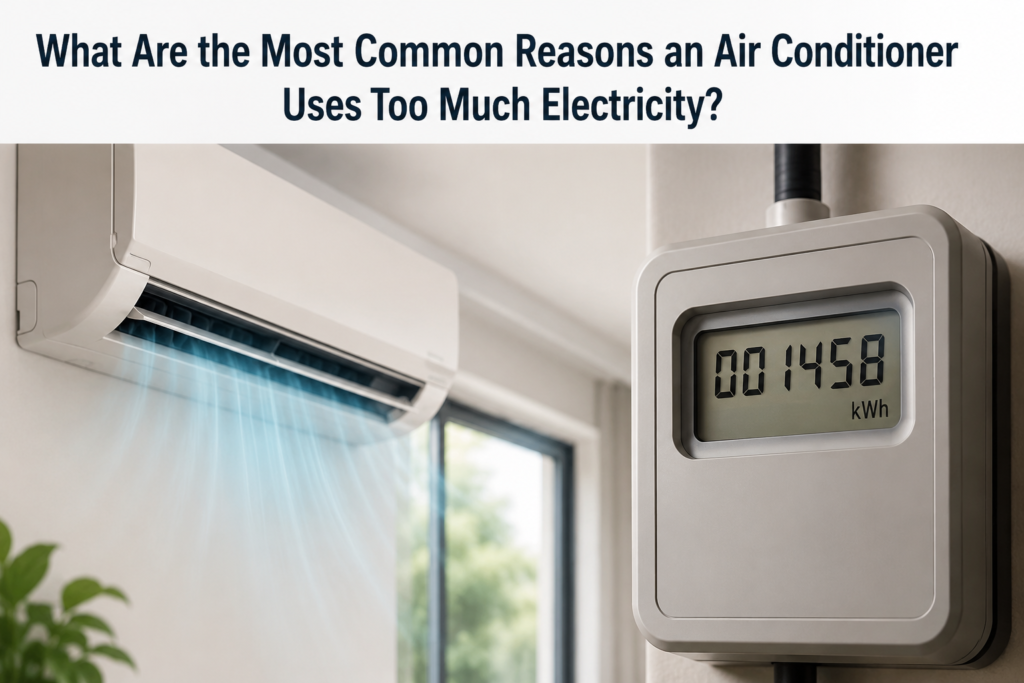 AC with electricity meter