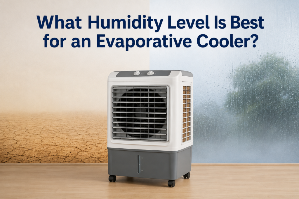 Evaporative cooler humidity levels