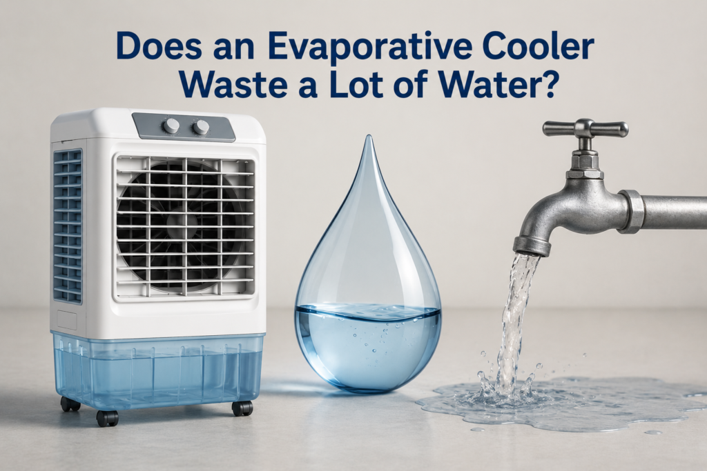 Evaporative cooler water consumption