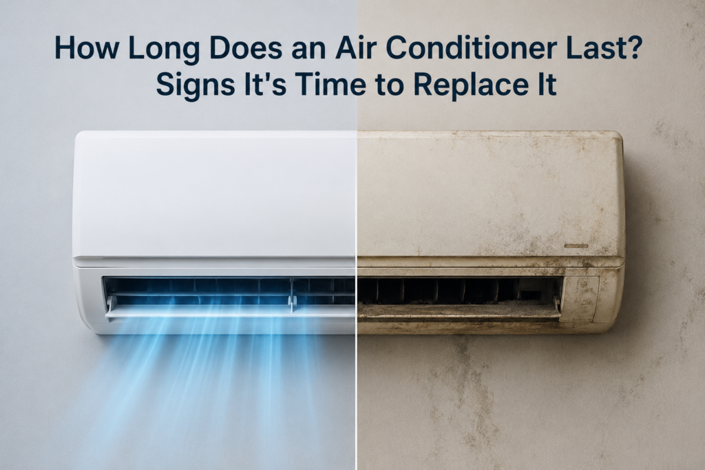 Old vs. new air conditioner