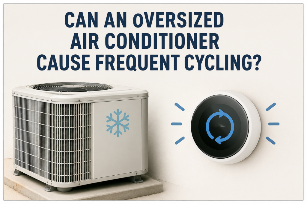 Oversized AC causing frequent cycling
