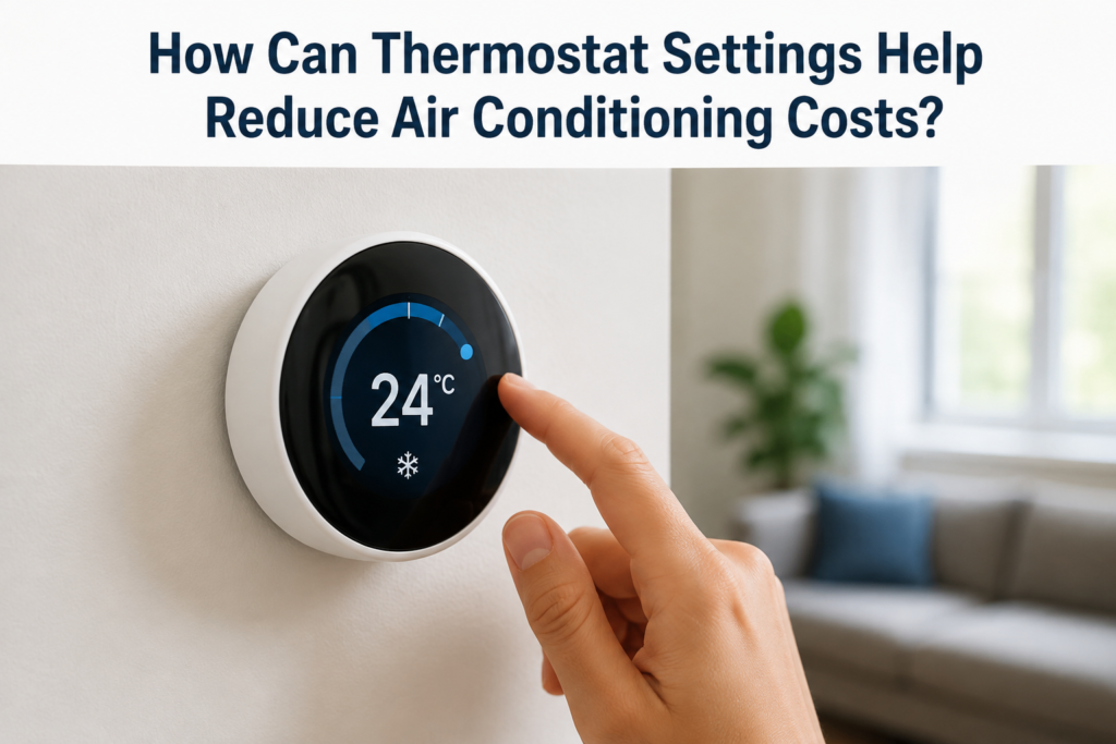 Smart thermostat set to 24°C