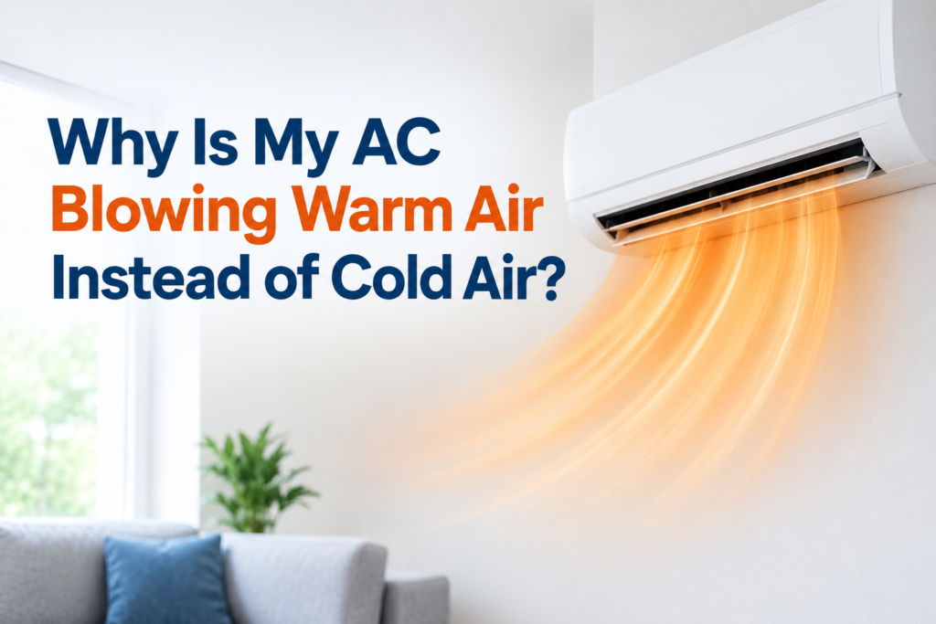 AC blowing warm air