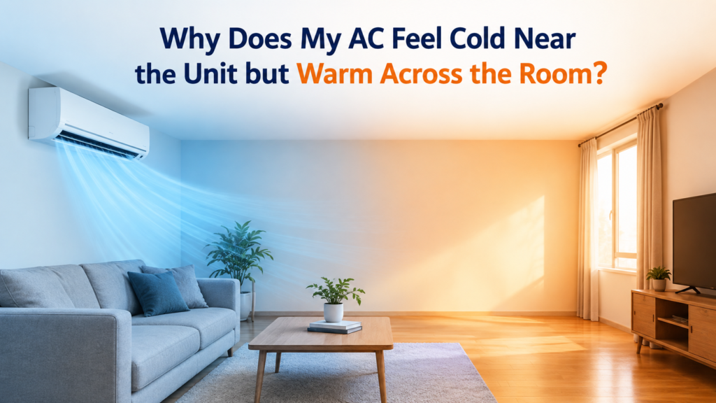 AC cooling unevenly across the room