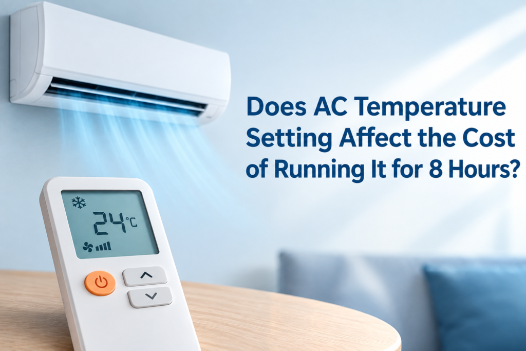AC temperature setting and running cost