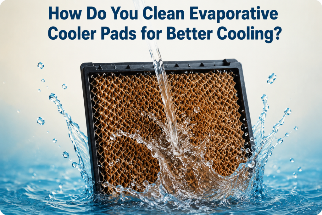 Clean cooler pads