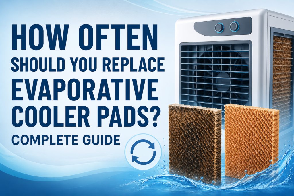 Evaporative cooler pads