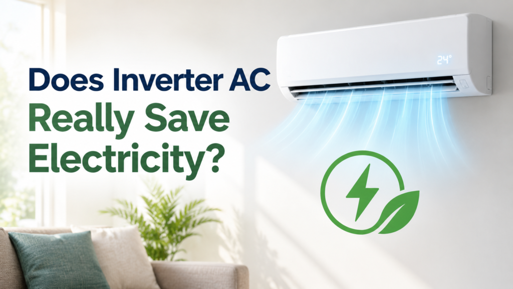 Inverter AC saving electricity